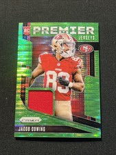 Jacob Cowing 2024 Panini Green Pulsar Premier Jerseys Patch RC 