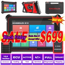 2025 KINGBOLEN K10 Car Scanner All System Diagnostic Tool Key Programming ADAS