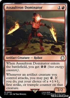 Assaultron Dominator MTG Universes Beyond: Fallout Rare NM Pack Fresh