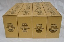 XEROX PHASER 6360 HIGH CAPACITY TONER SET CYAN YELLOW BLACK MAGENTA NEW
