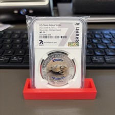 7K US State Animal Series 2022 Wyoming lézard à cornes îles Cook 5 $