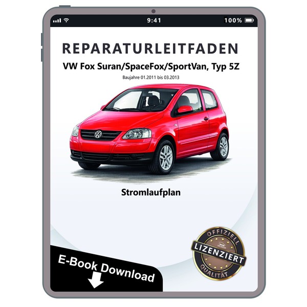 VW Fox Typ 5Z 2011-2013 StromlaufpläNe Sicherungsbelegung Elektrik Download-image