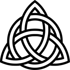 Triquetra Symbol Vinyl Sticker Decal Celtic Knot Pagan - Choose Size & Color