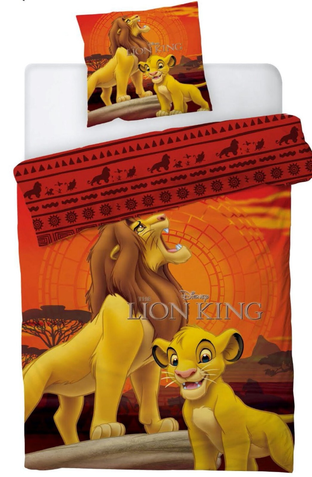 Disney König der Löwen Kinder Mikrofaser Bettwäsche 2tlg. Set 135-140x200 65x65