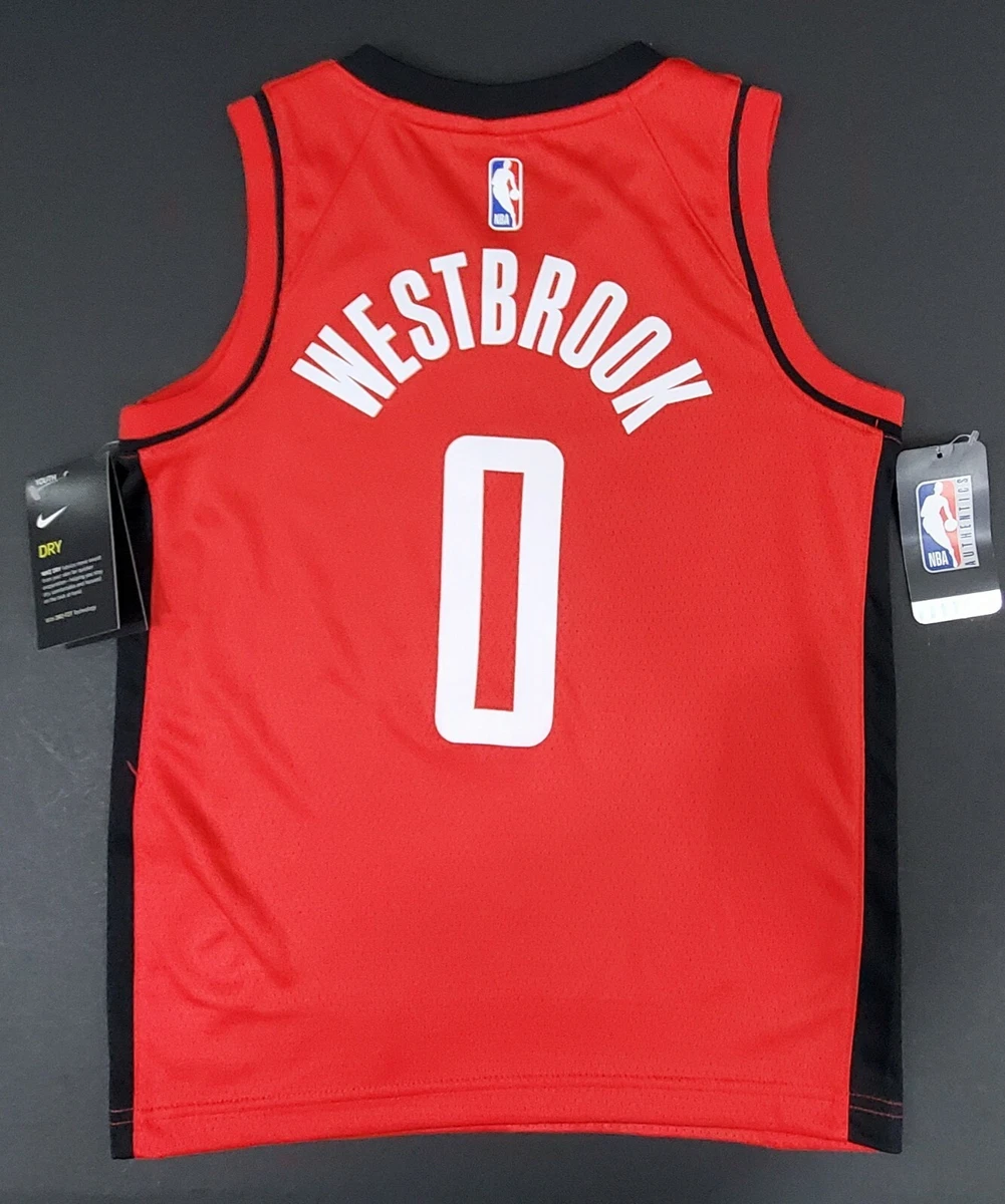 Russell Westbrook Houston Rockets Nike Red Rokit Jersey #0 Size 54