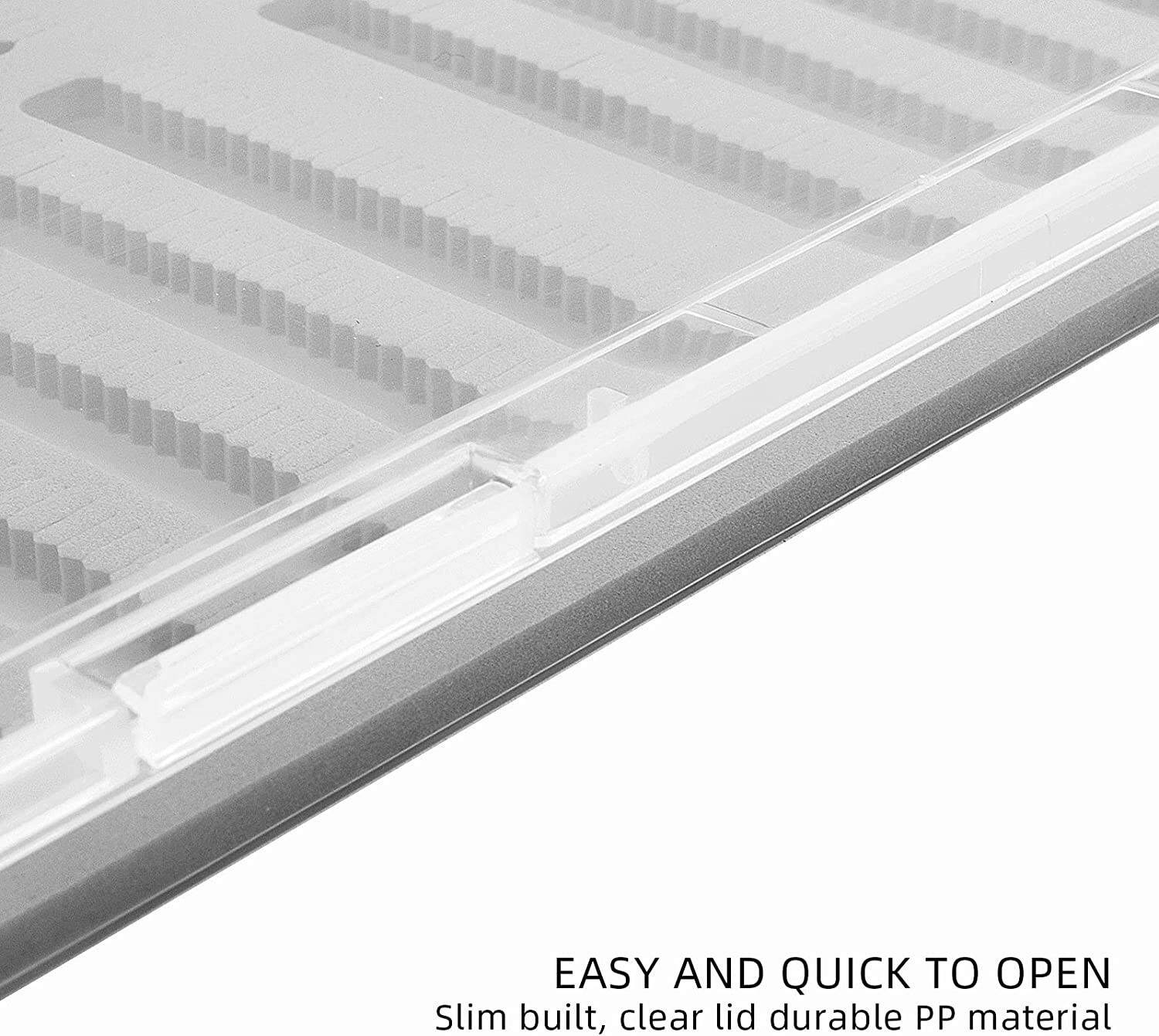 SF Clear Fly Fishing Box A4 Extra Large Capacity Slit Foam eBay