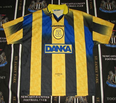 Maillot De Football Vintage Everton 2000-2002 XL - Duncan Ferguson #24, Umbro