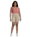 Just My Size Women's Brownstone 2-Pocket Stretch Pull Shorts Size 3X NWT — photo 5