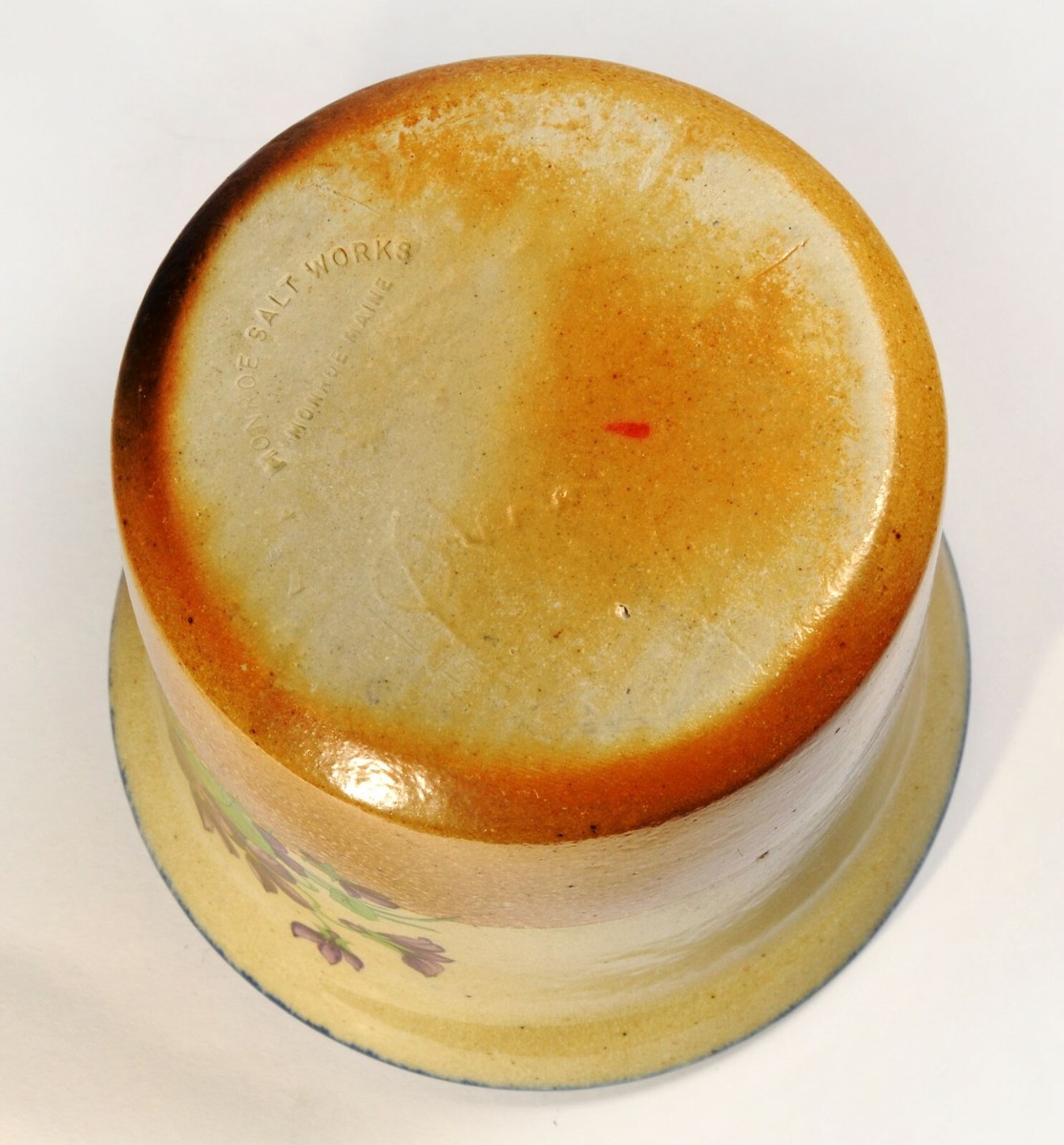 Vintage Monroe Salt Works Pottery Maine 3 3/4