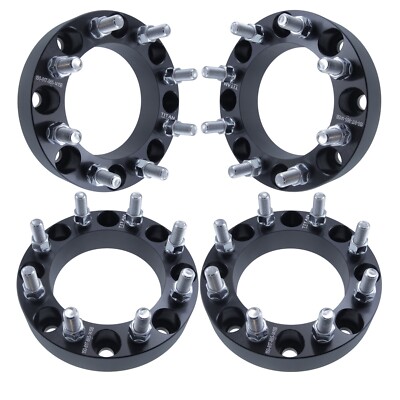 4 pc 8x170 to 8x6.5 Wheel Adapters Spacers | 14x1.5 (fine) Studs 38mm Fits Ford