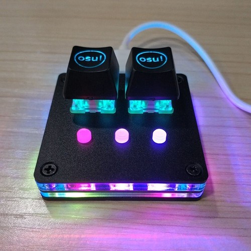OSU 5 Keys Gaming Cherry Mechanical Keyboard for V4 PC Android USB 2.0 RGB - Picture 5 of 6