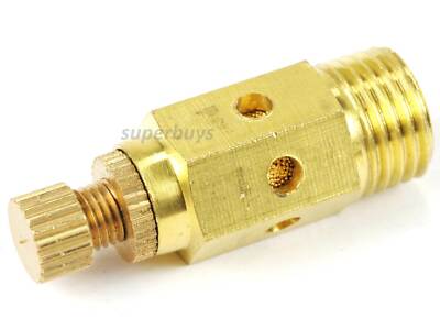 1/2 Zoll Pneumatischer Schalldämpfer – Verstellbares Messing-Abluftventil, Sinterbronze