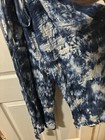 Rock & Republic Blue, White Button Jumpsuit Marble/Tie Dye Print Size XXL, Used — photo 2