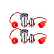 2 Set 1/4" NPT Hydraulic Quick Connect Coupler Poppet Pioneer Style