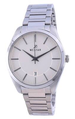 Westar Champagne Zifferblatt Edelstahl Quartz 50213 STN 102 Herrenuhr