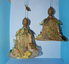 Katherine  s Collection 2 XMAS Holly Bell Ornaments Velvet Tulle  MORE  V279 