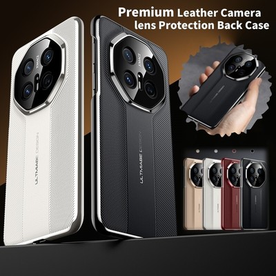 Luxury Premium Leather lens Protection Back Case For Huawei Mate 70 Pro + 70 RS