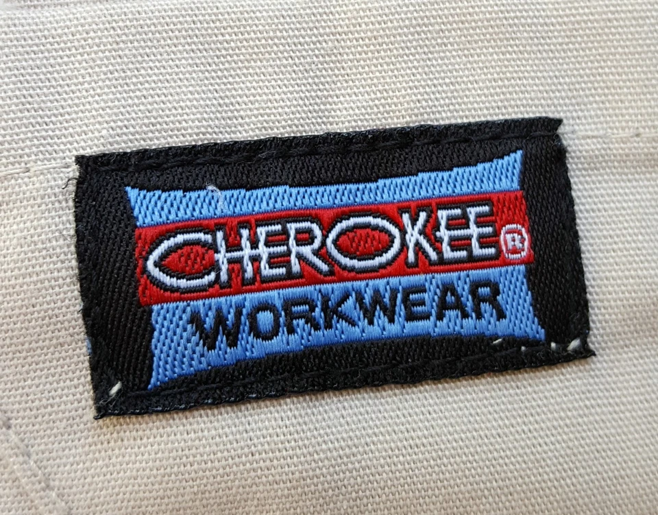 Pantalones Médicos Cherokee Workwear Cintura Elástica Tostados Para Mujer Pequeños Estilo 4 Bolsillos Foto 2 de 4
