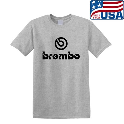 Brembo Racing Braking Performance Men's Grey T-shirt Size S to 5XL