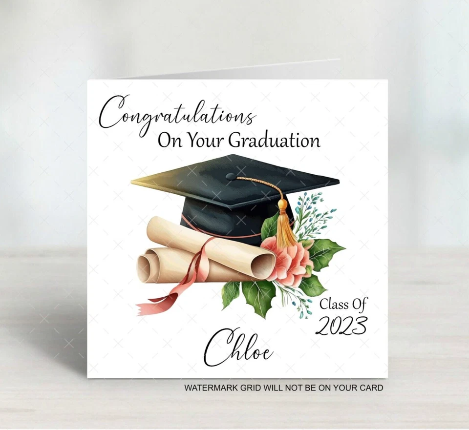 Personalised Graduation Card | University Graduation Celebration Card