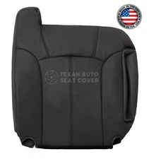 2000 GMC Sierra 1500 2500 Driver Top Leather replacement Seat Cover Dark Gray