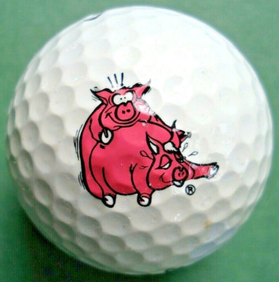 Makin' Bacon Pig s Hog s Mating Logo Golf Ball Humorous Advertising Titleist 