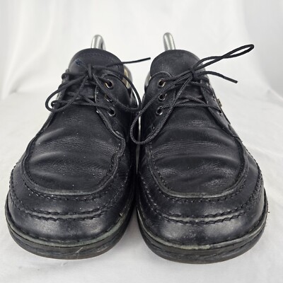 Classic Finn Comfort York Men’s Black Wingtip Finn Comfort York Black Leather Long Wingtip Derby Shoes  main image 2