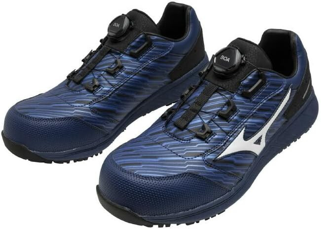 MIZUNO WORKING Safety Shoes ALMIGHTY SU51L BOA Navy F1GA2412 US9.5