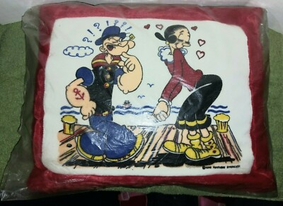 Popeye and Olive Oyl King Features syn. extremely clean Pillow by GUND