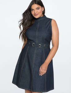 denim dress size 20