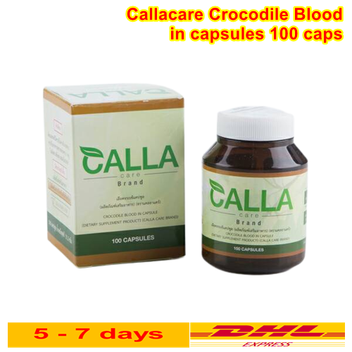 New Crocodile Blood Freeze Dried 100% Rich In Protein Iron Healthy 100 Caps
