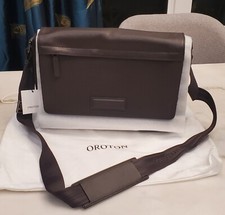 Oroton Ethan Pebble 13 Inch Satchel Bitter Ch...
