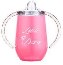 Jemley - Stainless Steel Sippy Cup for Babies and Toddlers with Handles 10oz