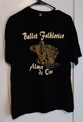 Ballet Folklorico Alma de Ora Mexican Folk Dancing T Shirt L Large