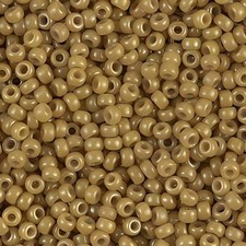 Miyuki Seed Beads Round Size 11/0, 24 Gram Tube, Dyed Opaque Latte 11-1461