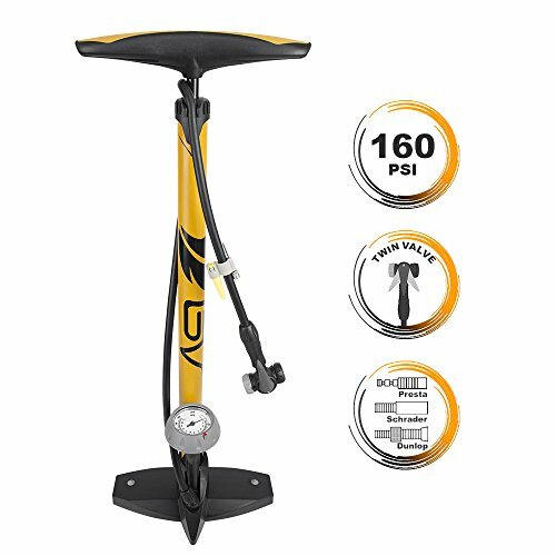 bv bicycle ergonomic bike floor pump