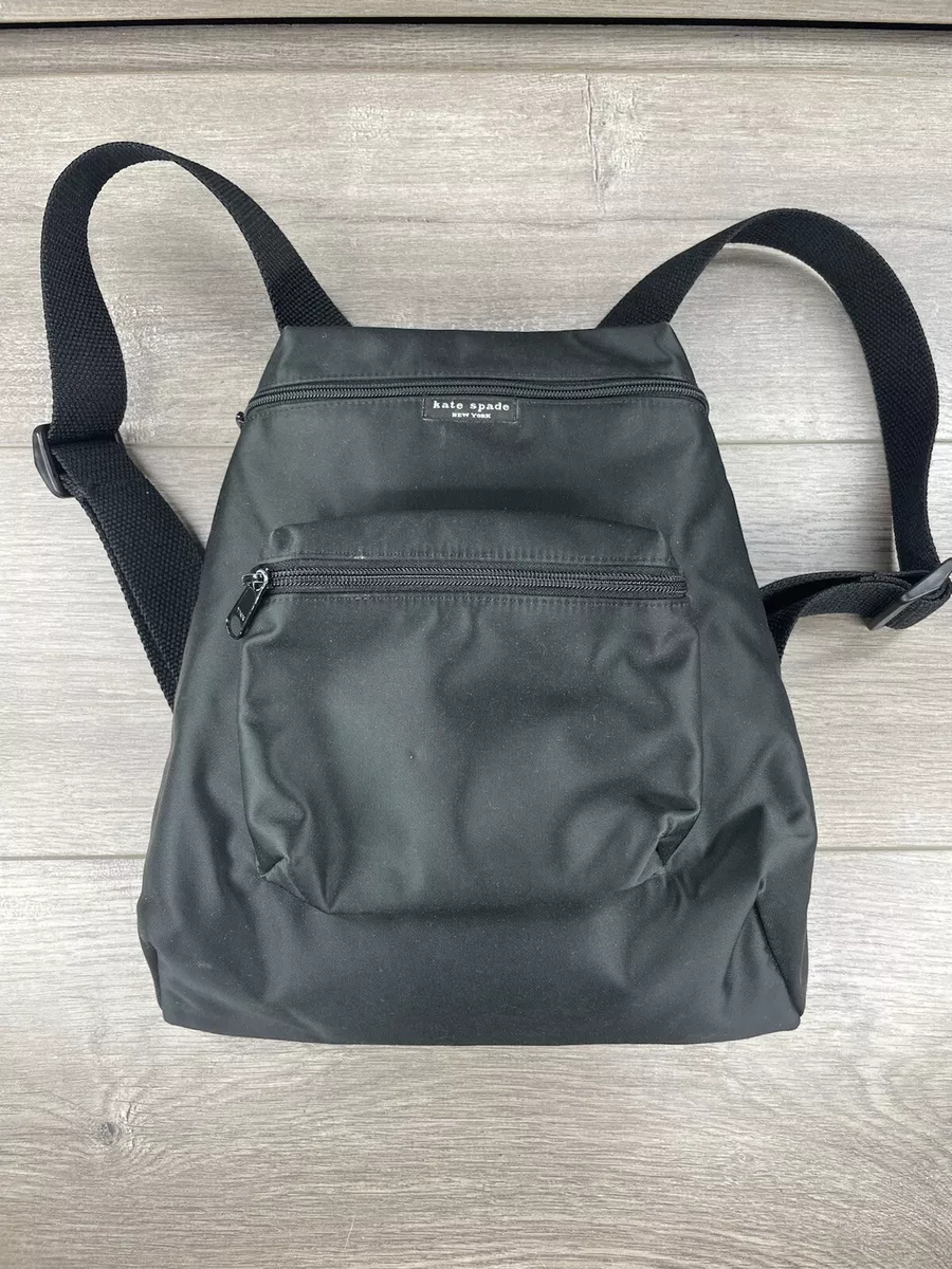 Kate spade top black nylon backpack