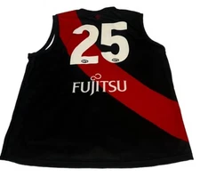 AFL EFC 2020 Guernsey 4XL Essendon Bombers Offical UNDER ARMOUR Stringer #25