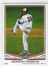 2017 Erie SeaWolves (Double A-Detroit Tigers) Gerson Moreno