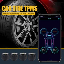 Tire Pressure TPMS External Sensors Real-time Monitoring System For Android/iOS