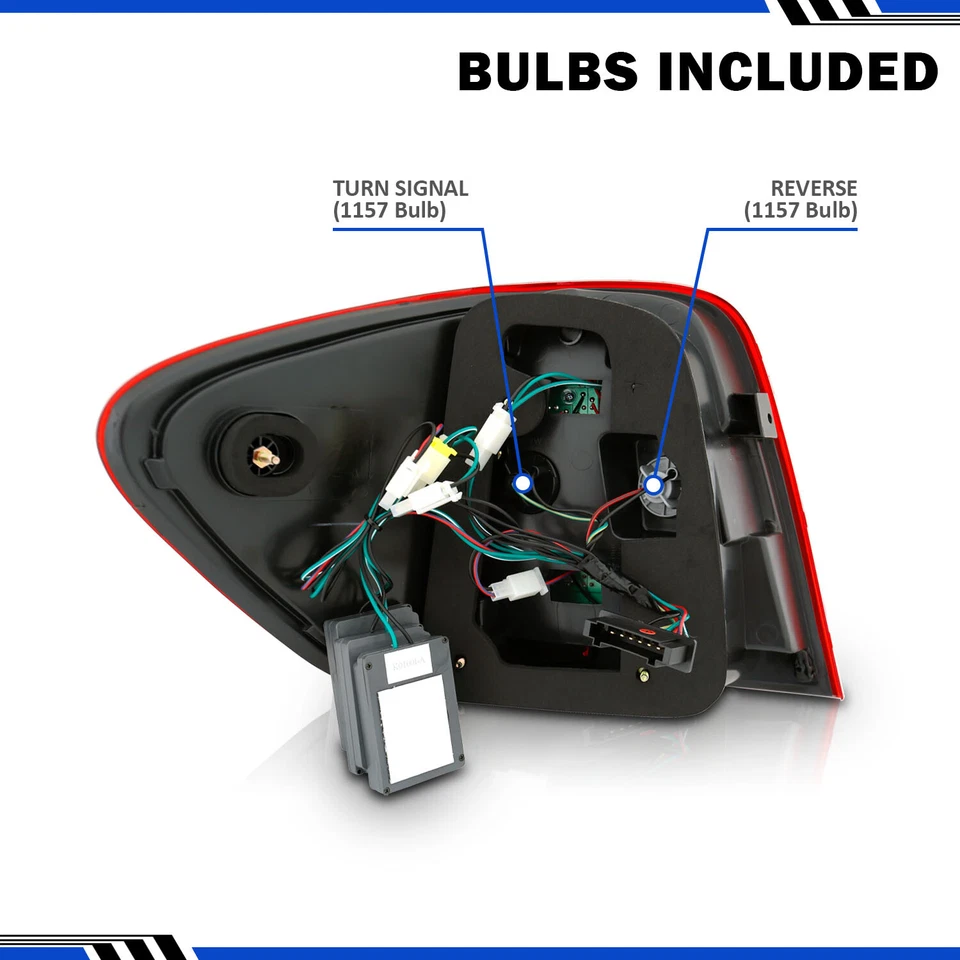 Par de luces traseras LED rojas transparentes para Mercedes Benz W164 ML350 ML550 2006-2009 Foto 2 de 4