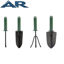 4pcs Garden Tools Set Trowel Rake Shovel Heavy Duty Metal Outdoor Ergonomic Kit