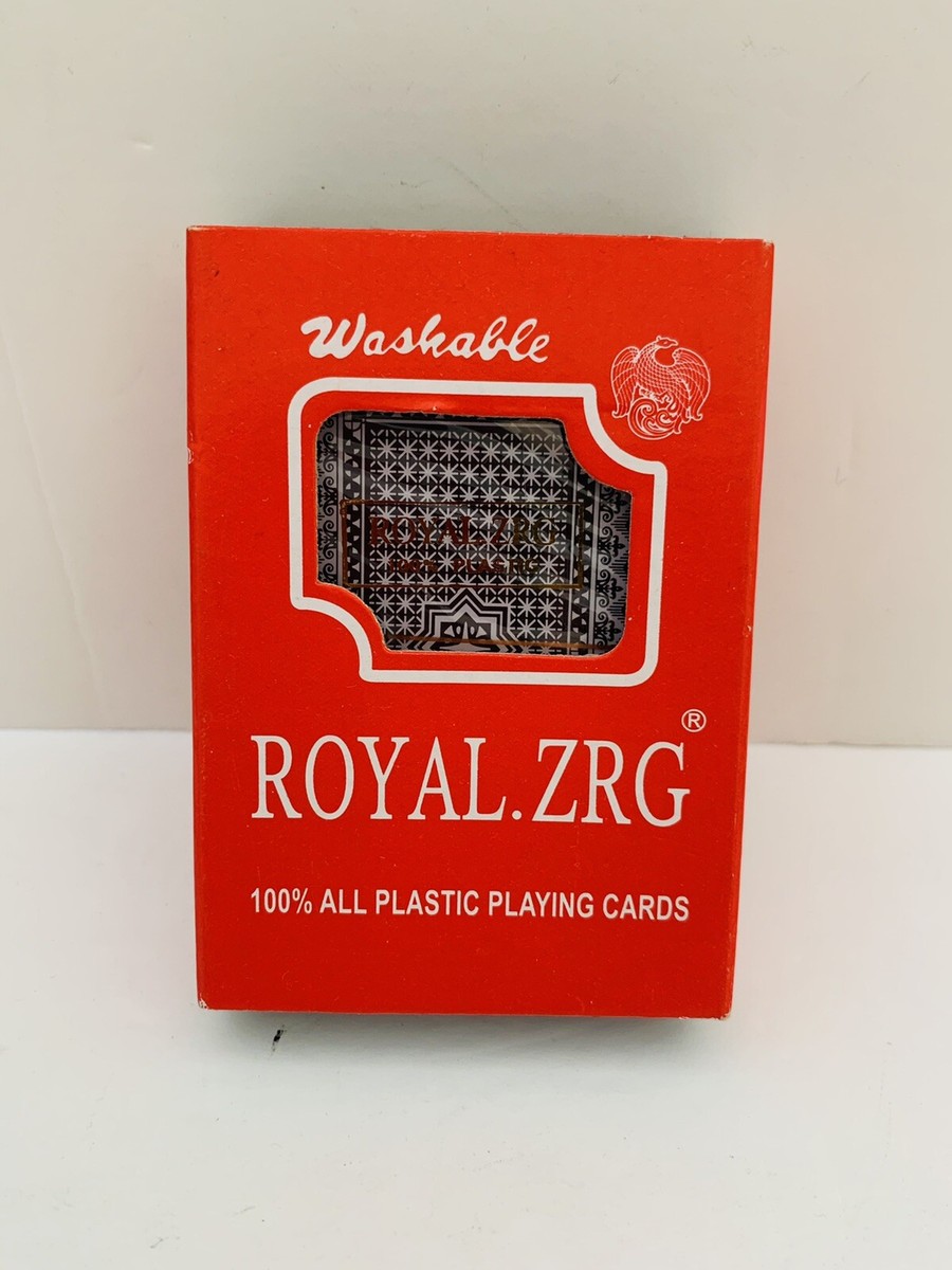 Vintage NEW Royal.ZRG Washable 100% All Plastic Playing