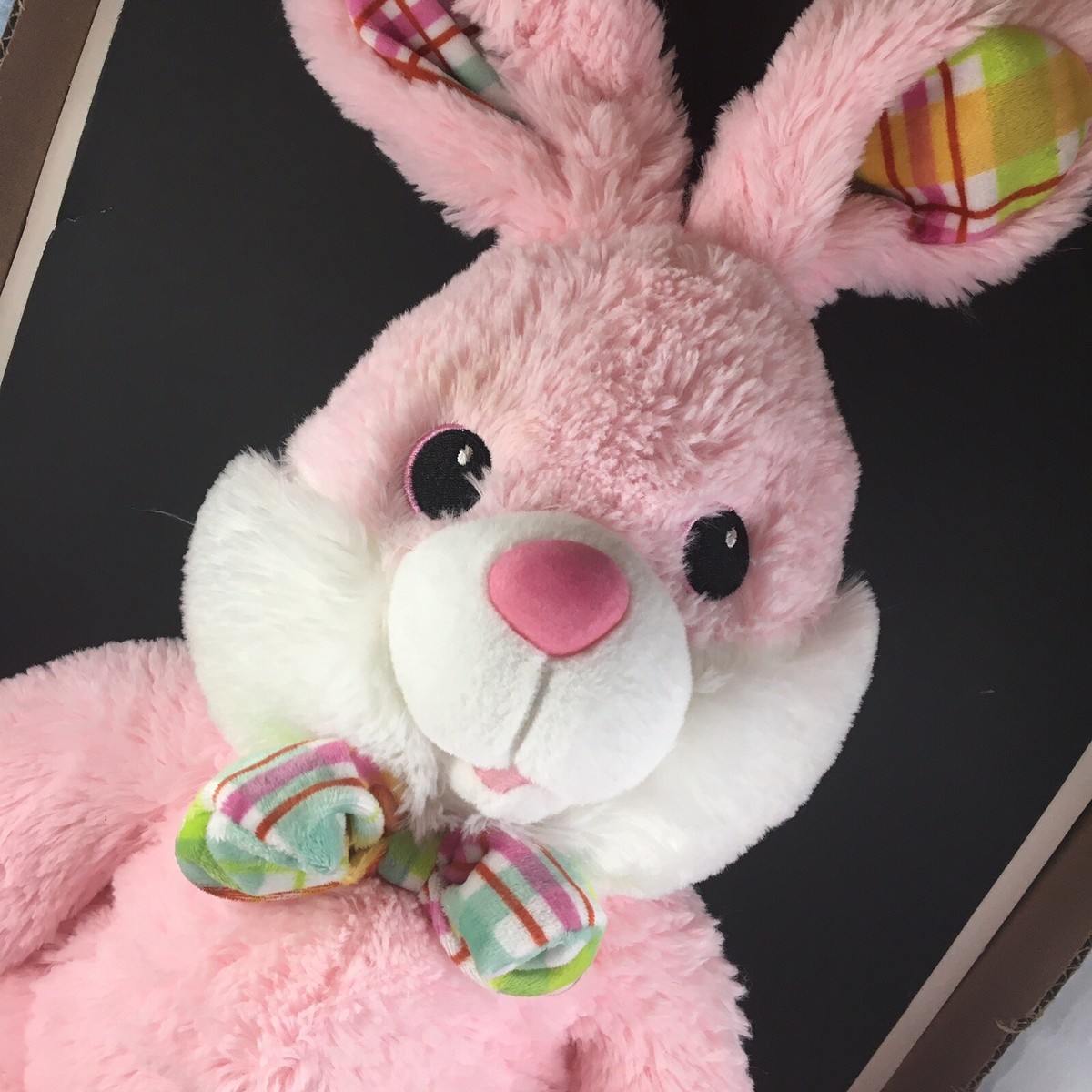 Dan Dee HOPPY HOPSTER Easter Bunny Rabbit Plush Animal PINK