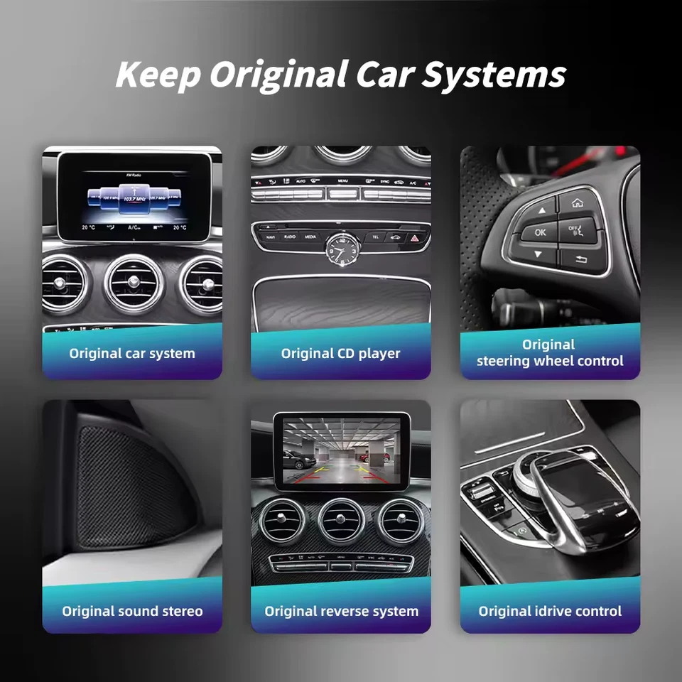 Kit retrofit Wireless CARPLAY ANDROIDAUTO sist. NTG 5.0 TUTTE MERCEDES 14-18 - Immagine 4 di 4