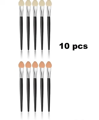 BCART 10Pcs Eyeshadow Makeup Applicators Sponge Brushes Reusable
