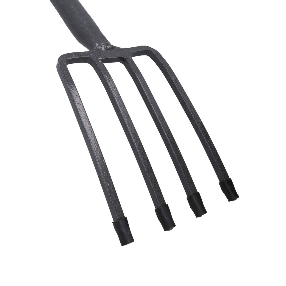 Rust Handles Border Garden Fork Soil Planting Gardeners Rust Resistant Strong Handle ...