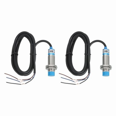 2Pcs Inductive Proximity Sensor,PNP NO M18 DC 6-36V 300mA Proximity Switch