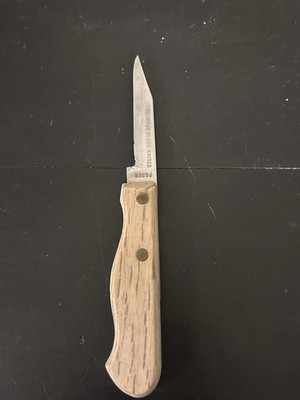 Butcher Block Knives 1008 Bird s Beak Tourne Paring Knife Wooden Handle USA