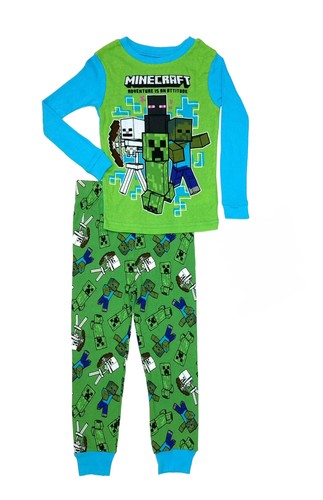 MInecraft Adventure Is An Attitude Boy's Hostile Mob Cotton Pajama Set, Size 5/6